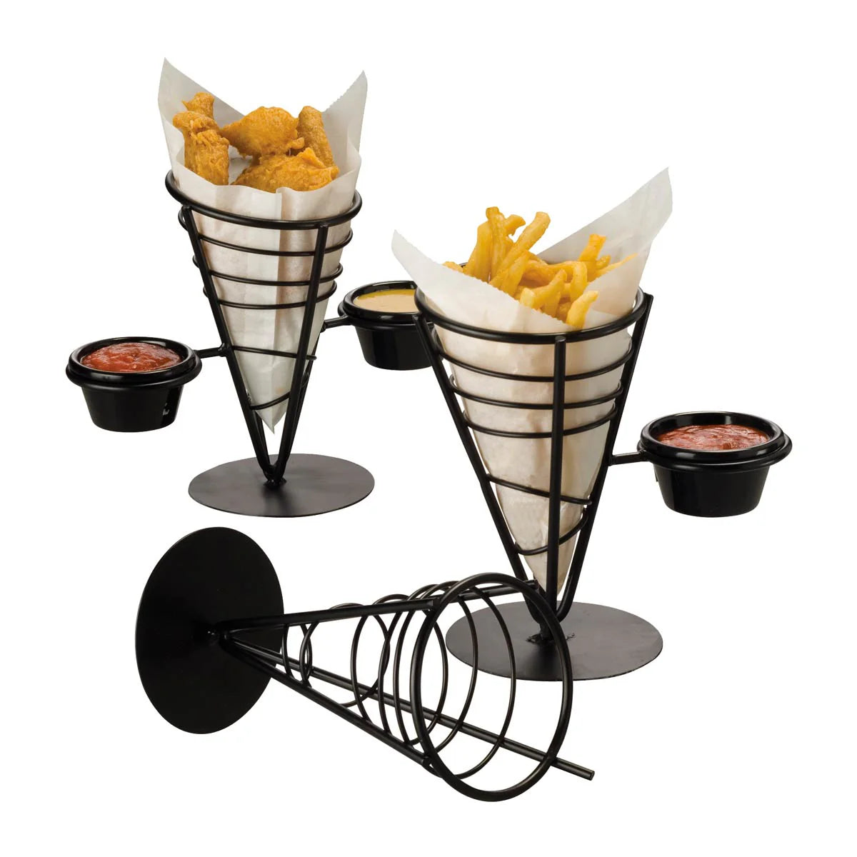 American Metalcraft FBC92 Ironworks Conical French Fry Basket, 9-3/8