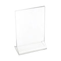 Cal-Mil 521 Classic Standard Tabletop Cardholder, Clear, 4.25 x 5.5