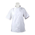 Mercer Millennia M60200WHS Unisex Cook Shirt w/ Chest Pocket, Small, White