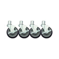 Krowne 28-151S Shelf Casters, 5, Set of 4
