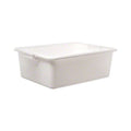 Bus Tub Tote Box, White, 20-1/2 x 15-1/4