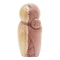 Hand Carved Wood Sculpture - Mother Jizo
