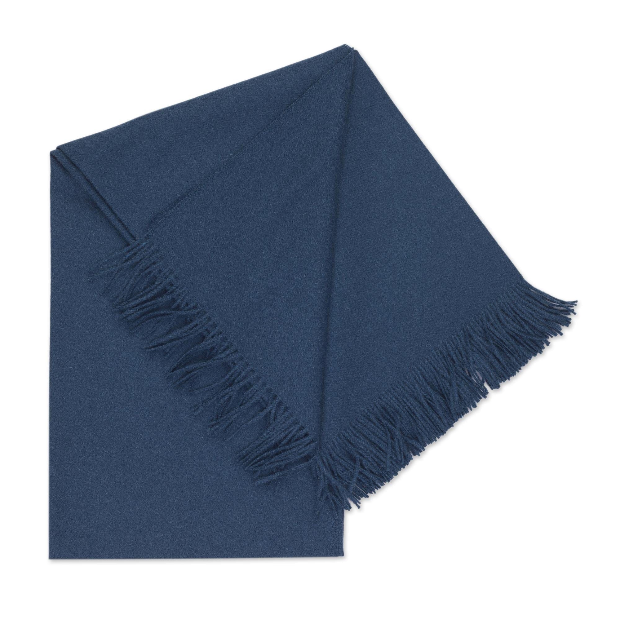 100% Baby Alpaca Throw Blanket - Blissful Dream in Teal