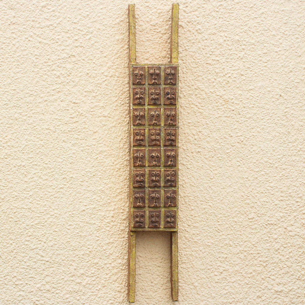 Sese Wood Wall Art - Wall of Faces
