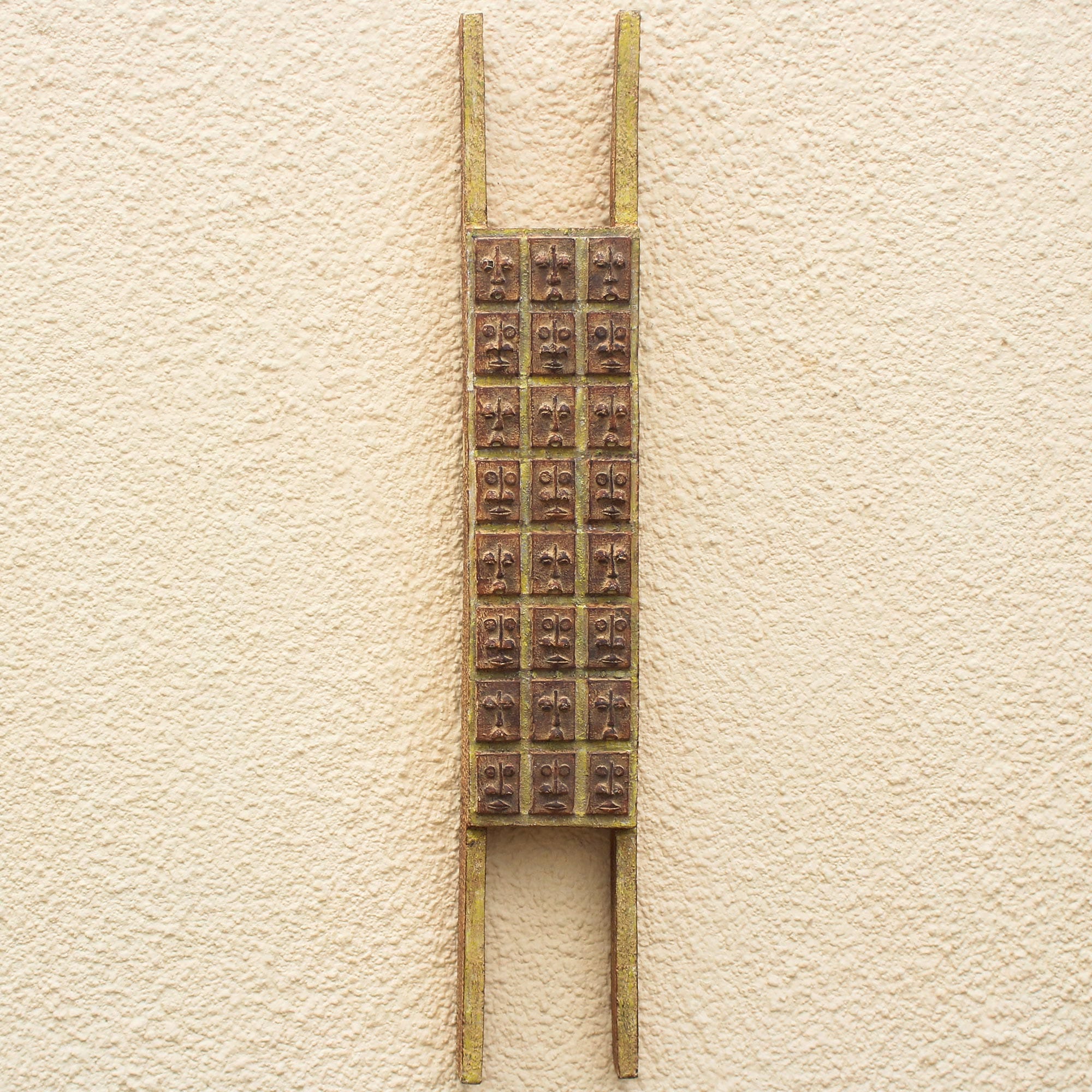 Sese Wood Wall Art - Wall of Faces