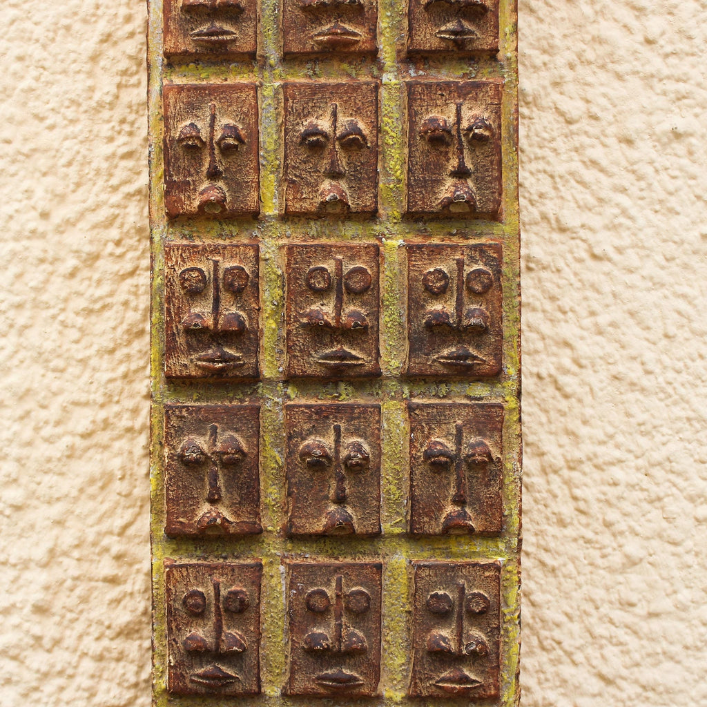 Sese Wood Wall Art - Wall of Faces