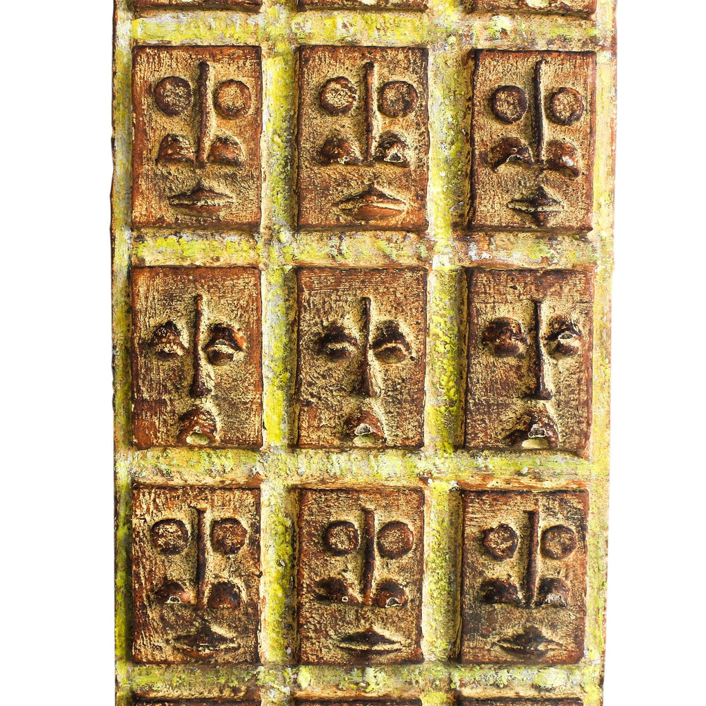 Sese Wood Wall Art - Wall of Faces