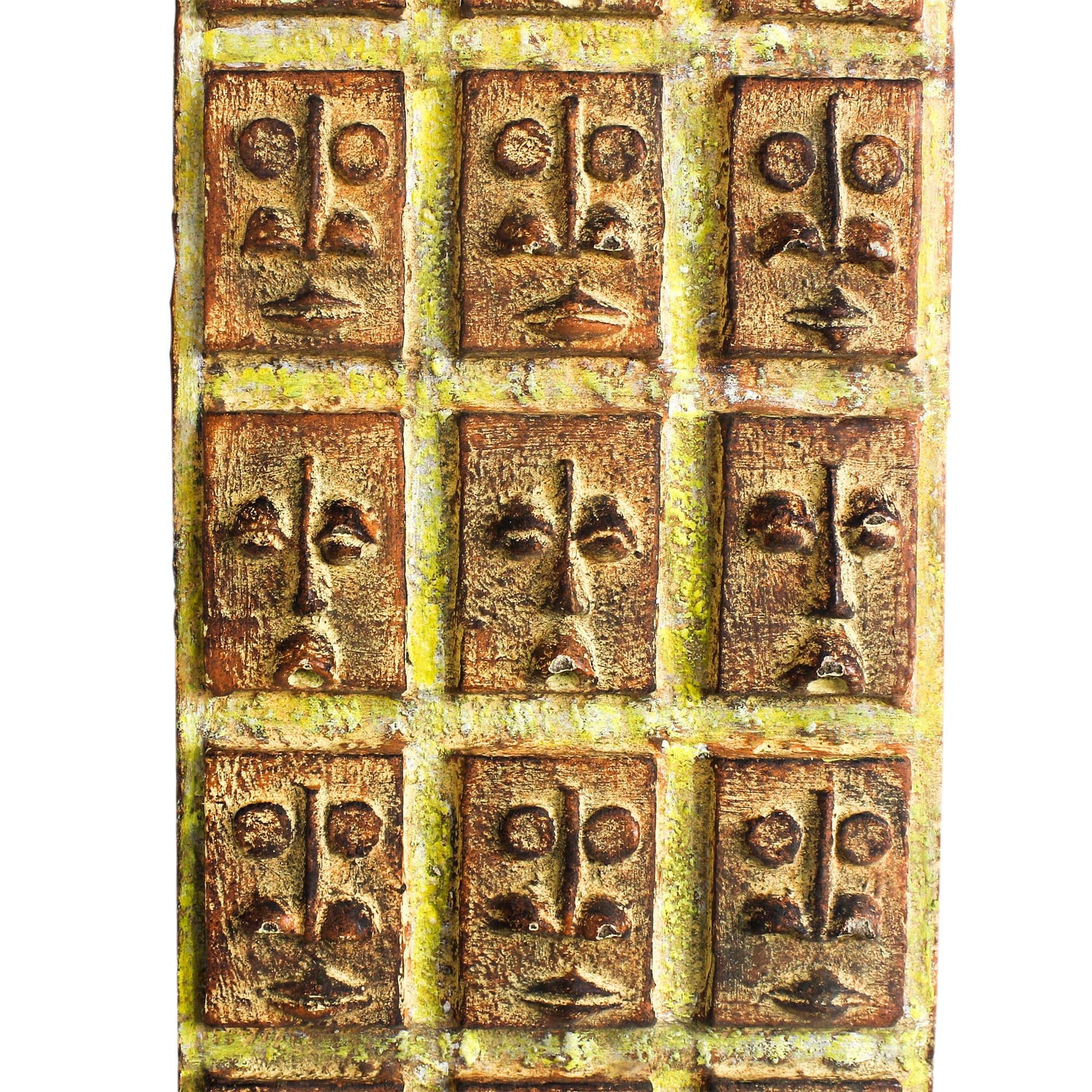Sese Wood Wall Art - Wall of Faces