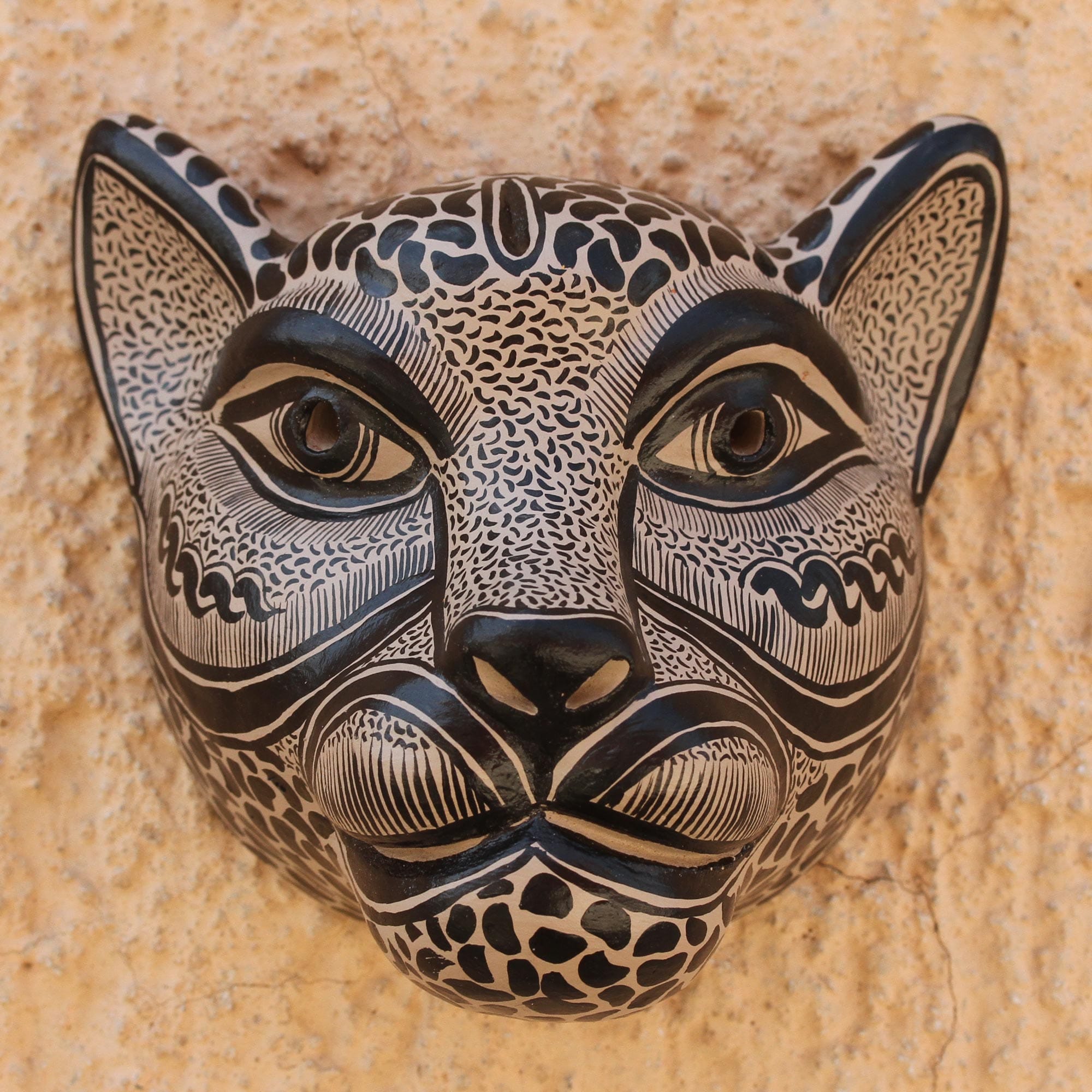 Ceramic Jaguar Mask - Jaguar Beauty