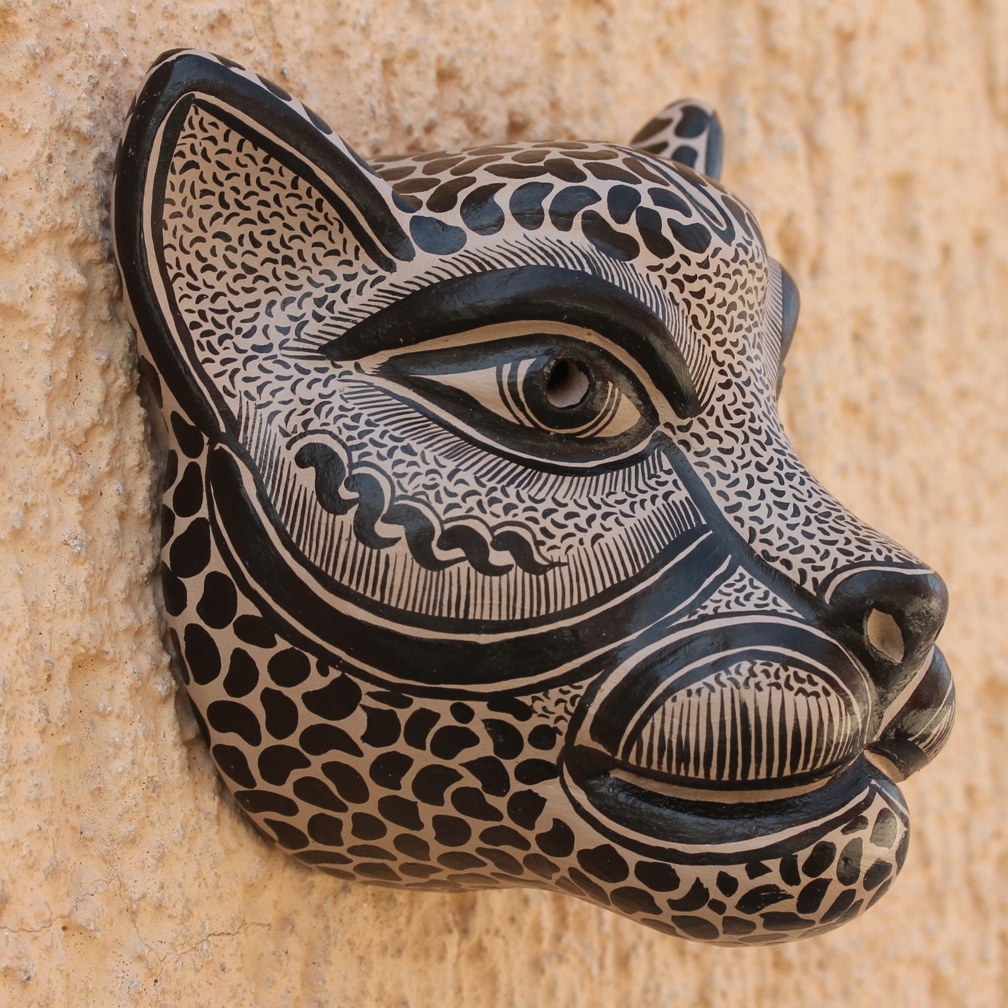 Ceramic Jaguar Mask - Jaguar Beauty