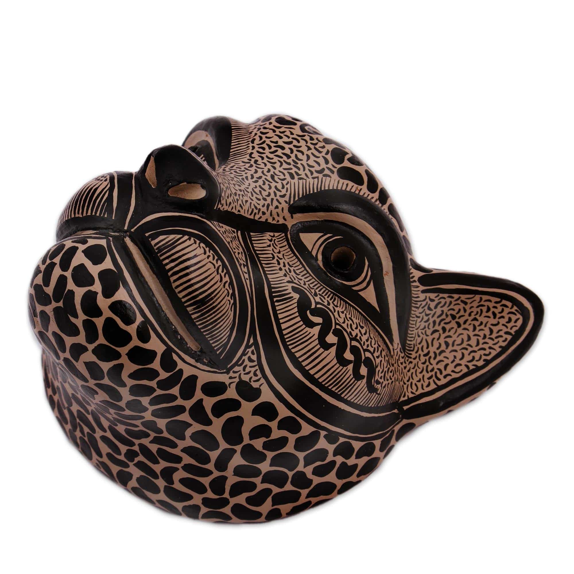 Ceramic Jaguar Mask - Jaguar Beauty