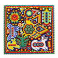 Huichol Beadwork Mexican Eagle Votive Painting