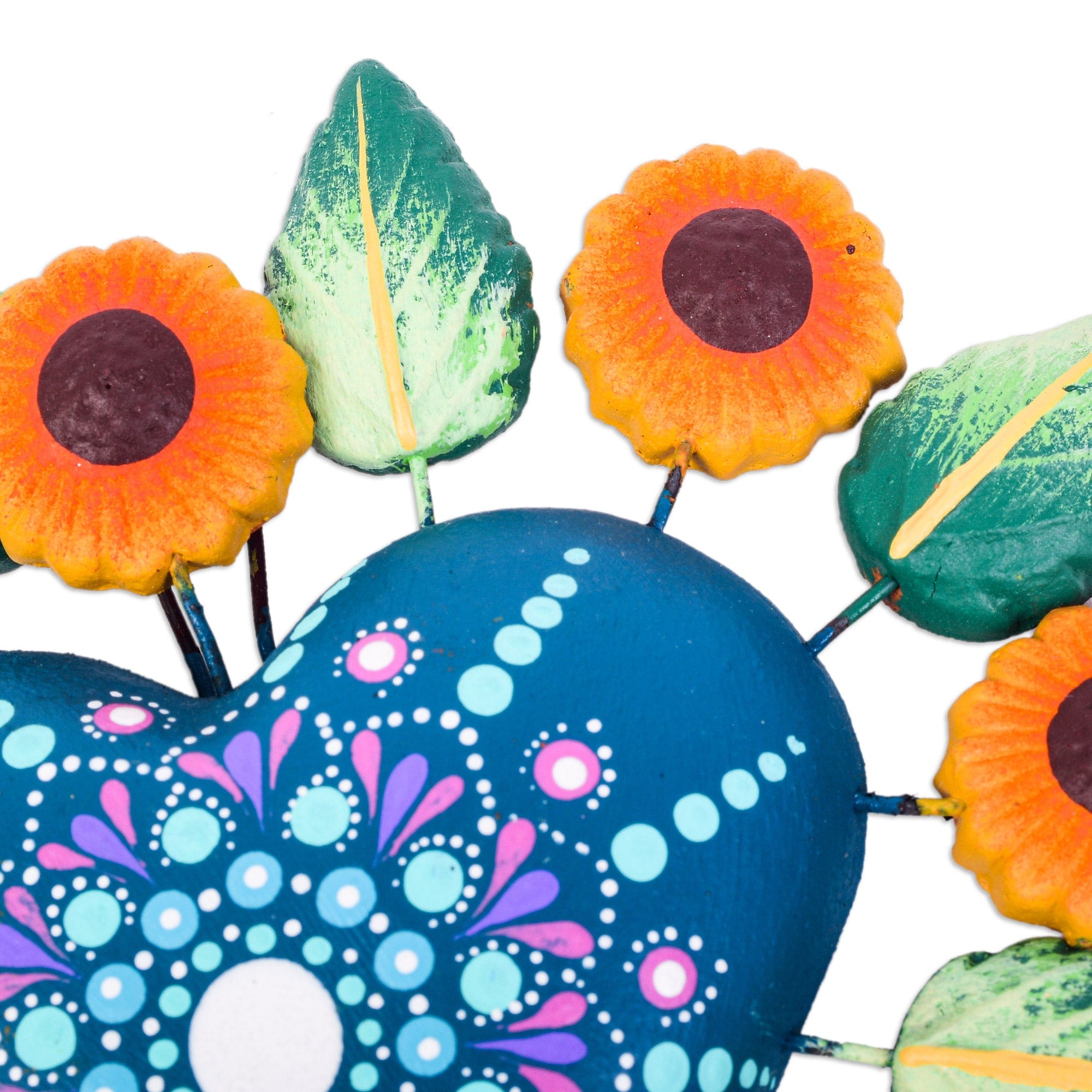 Floral Heart Wall Accent - Sunflower Love
